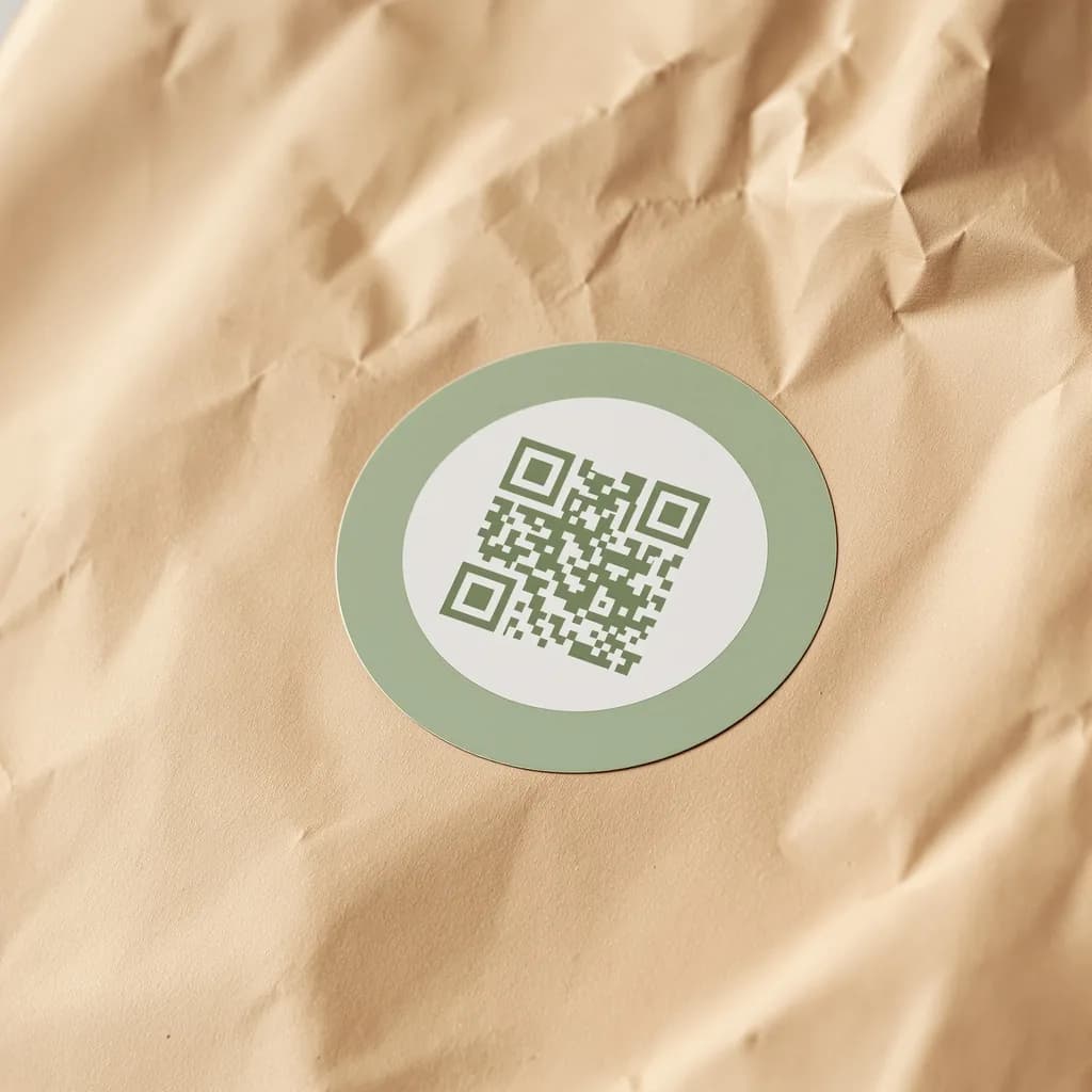 Masa için QR çıkartmaları
