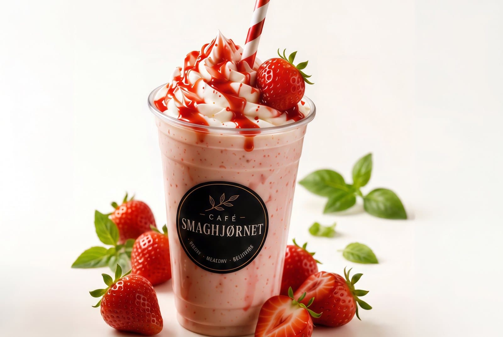 Jordbær milkshake