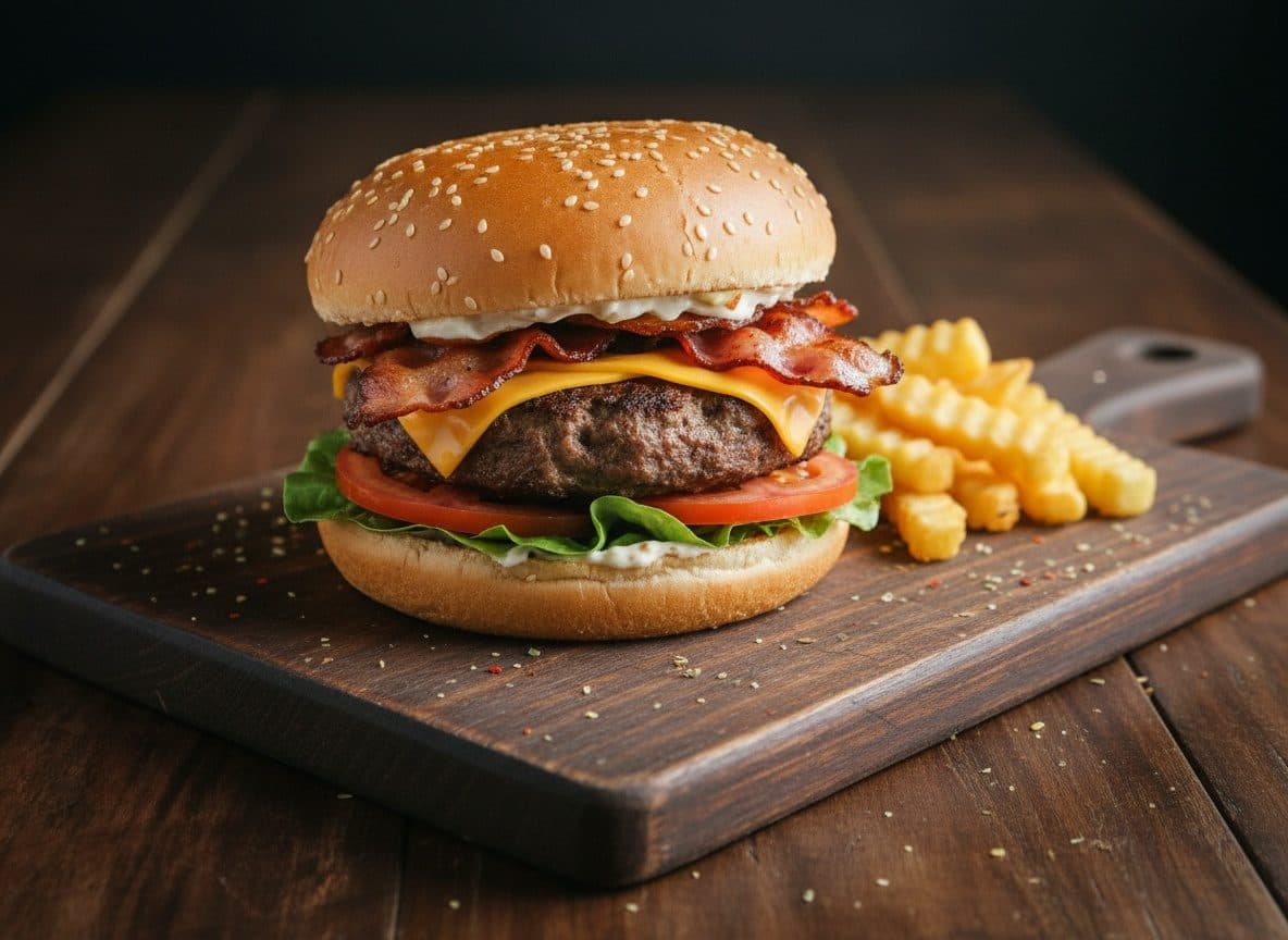Bacon cheese burger