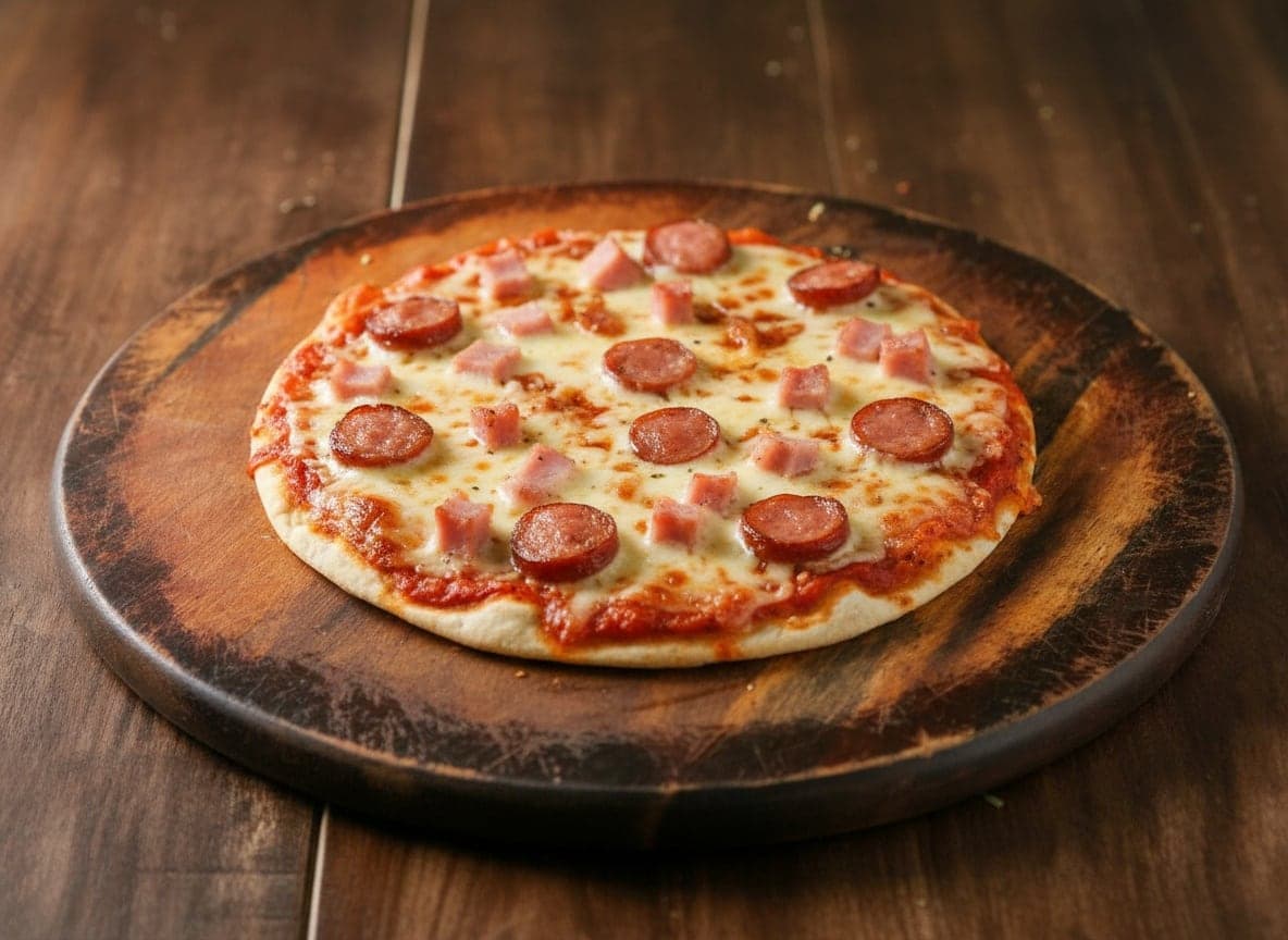 Børnepizza skinke & cocktailpølser
