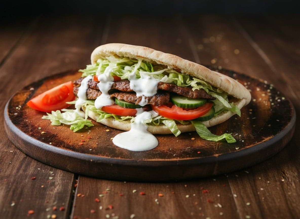 Pita med kebab