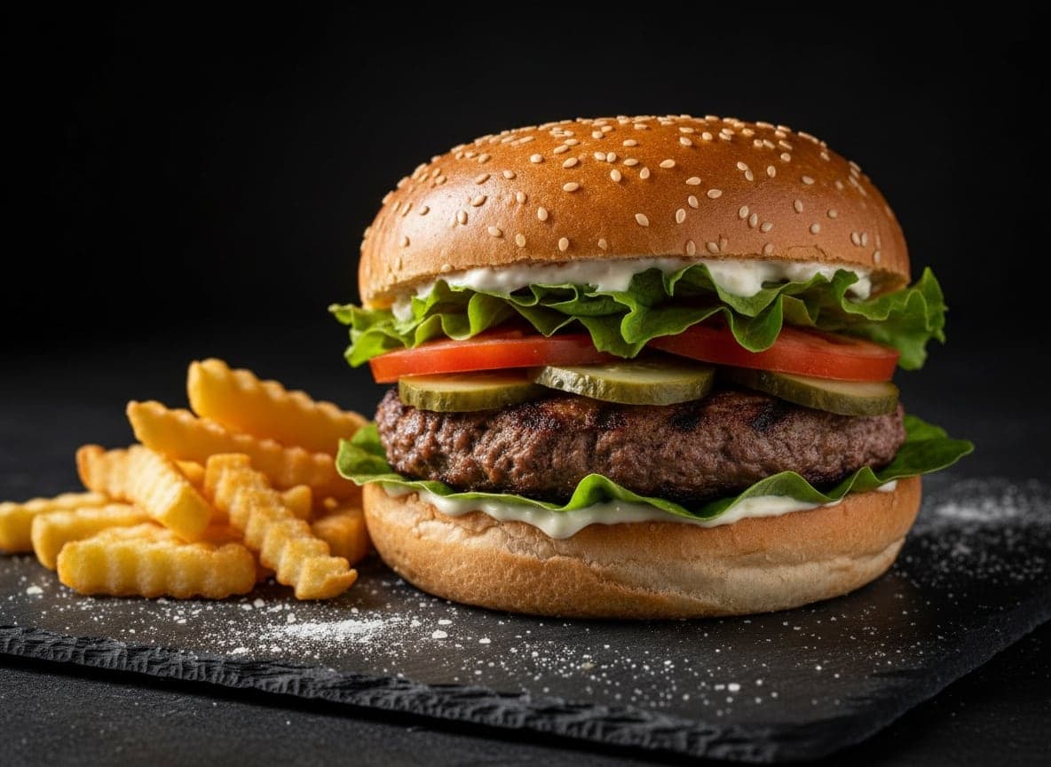 Alm. burger