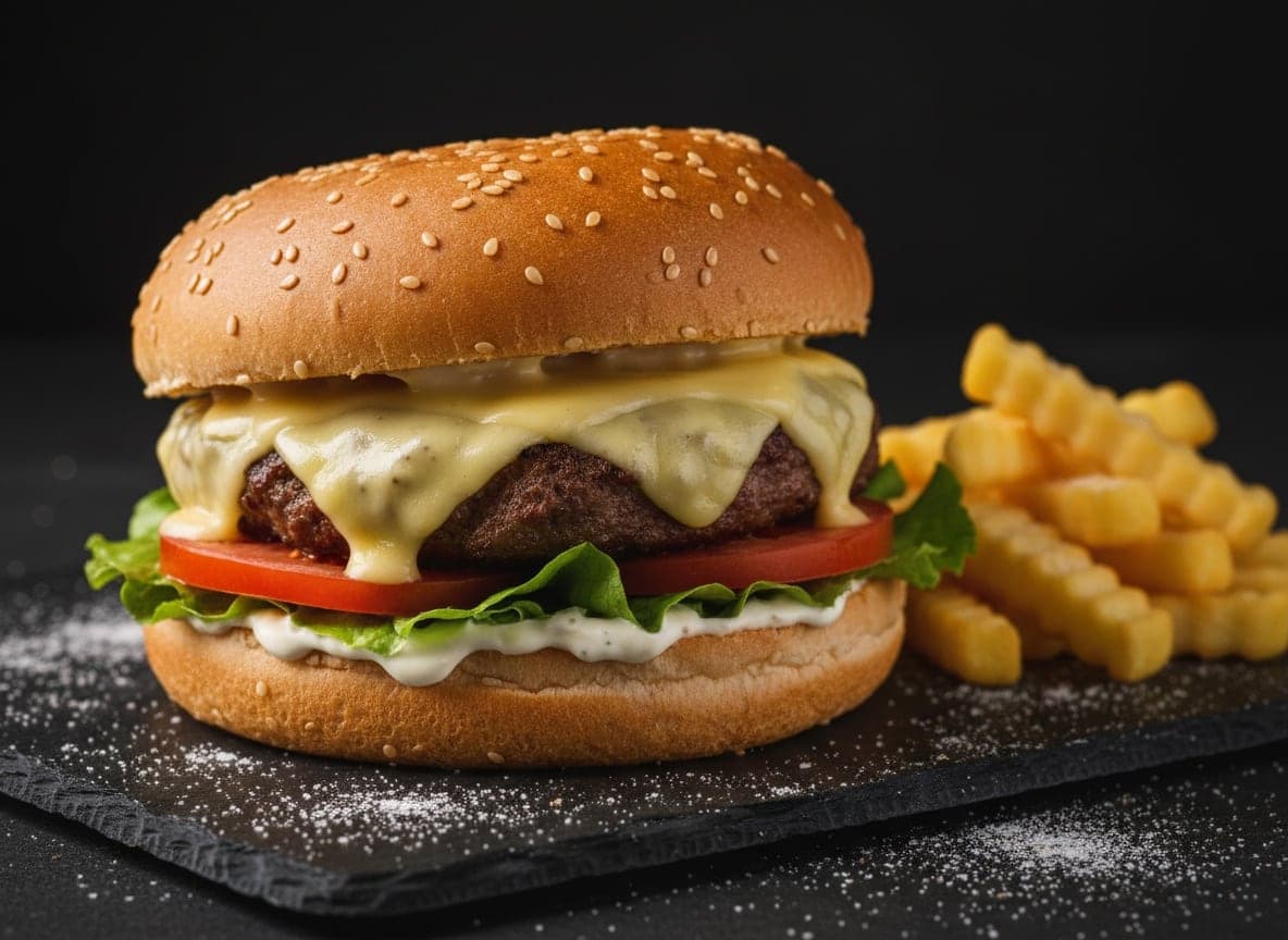 Alm. cheeseburger