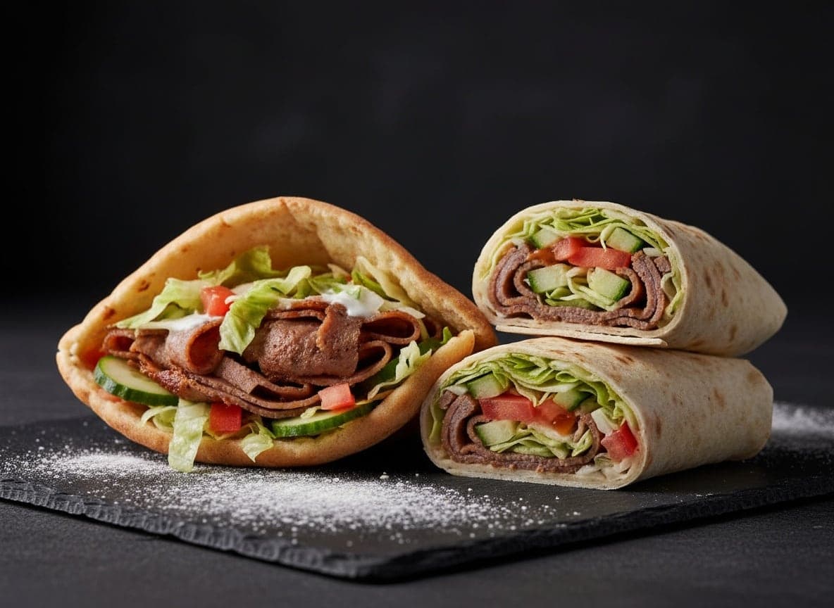 Pita/rulle med kebab