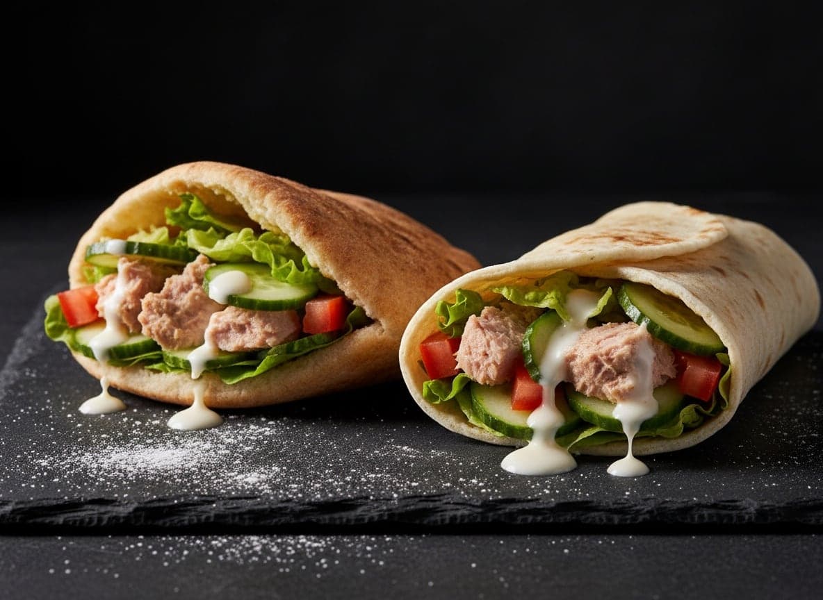 Pita/rulle med tunfisk