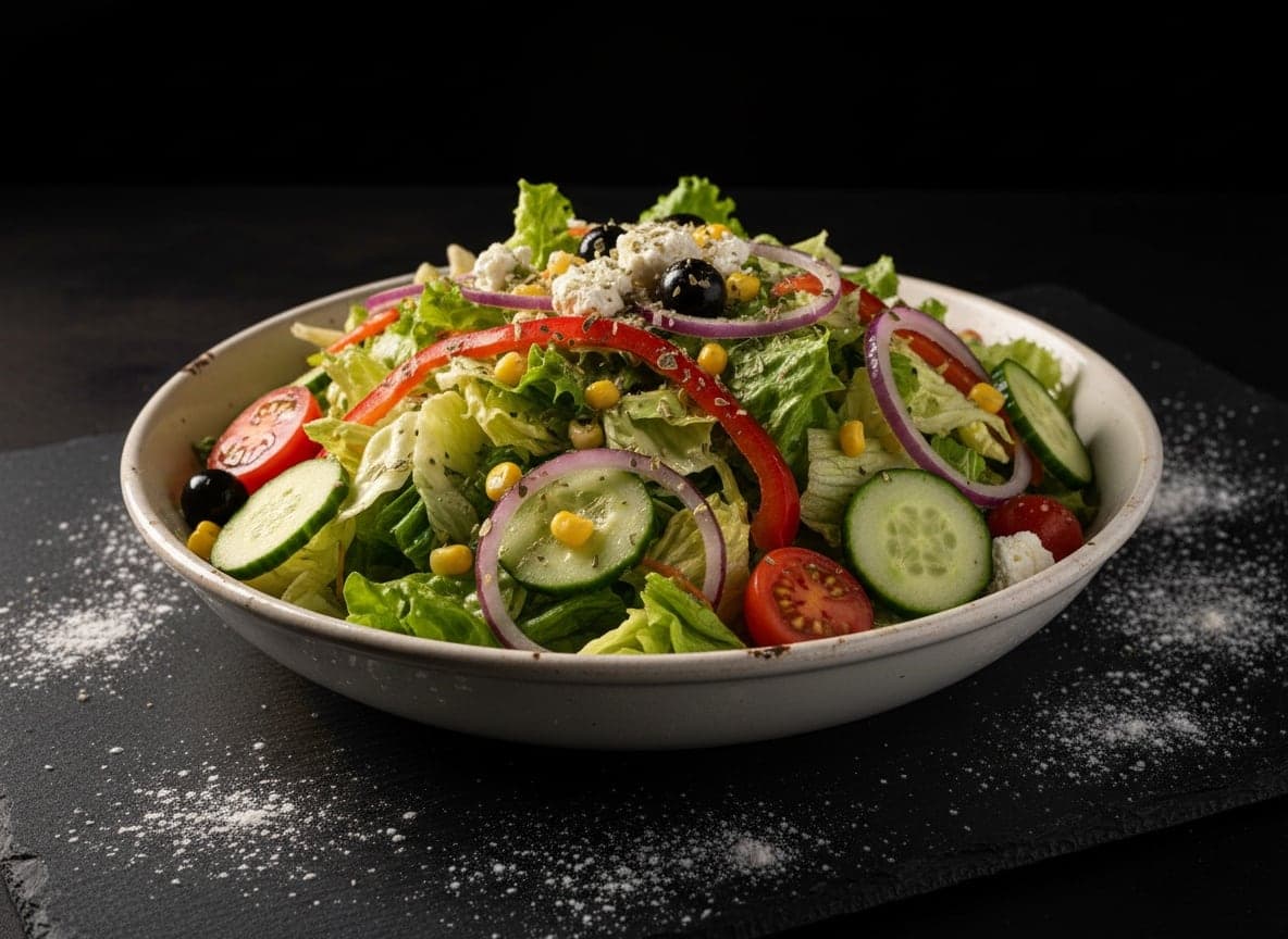 Blandet grøn salat