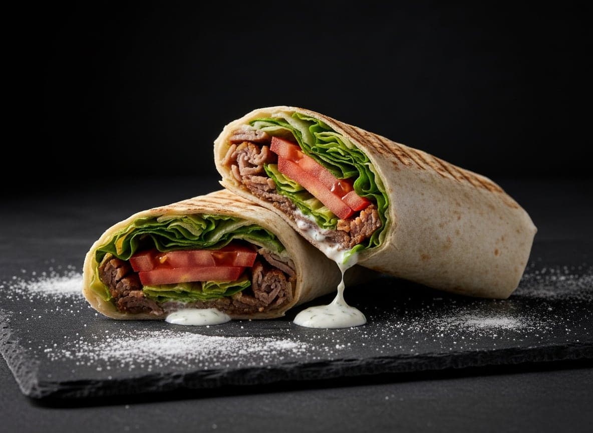 Rulle med kebab
