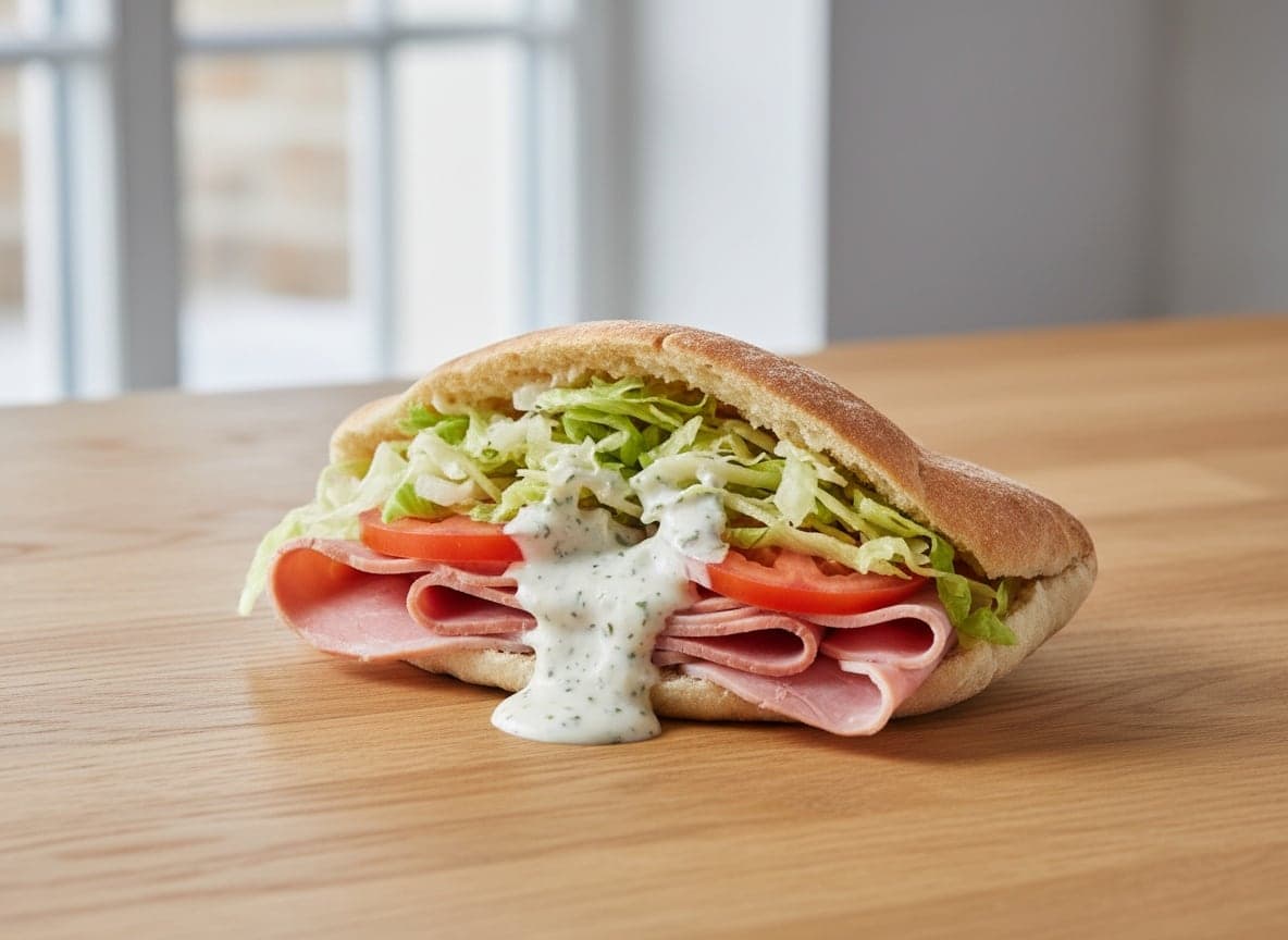 Pita med skinke