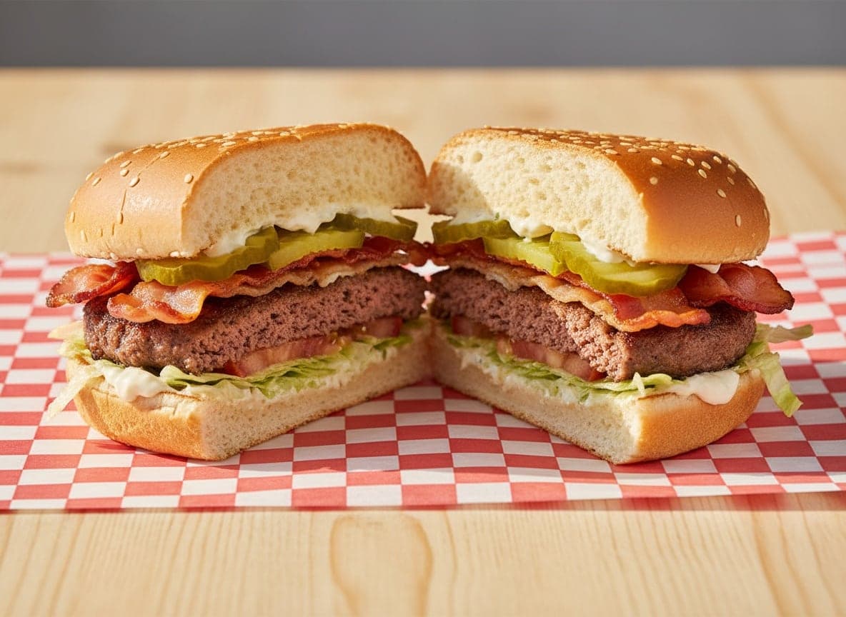 Dobbelt baconburger