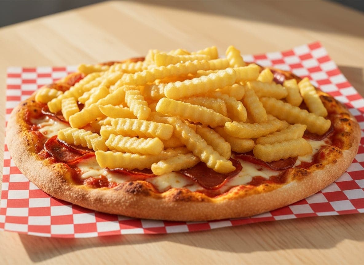 Udvalgt pomfrit pizza