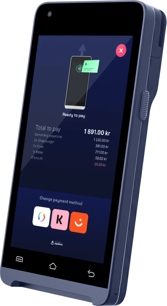 SmaqlyTouch Pro — Mobil betalingsterminal