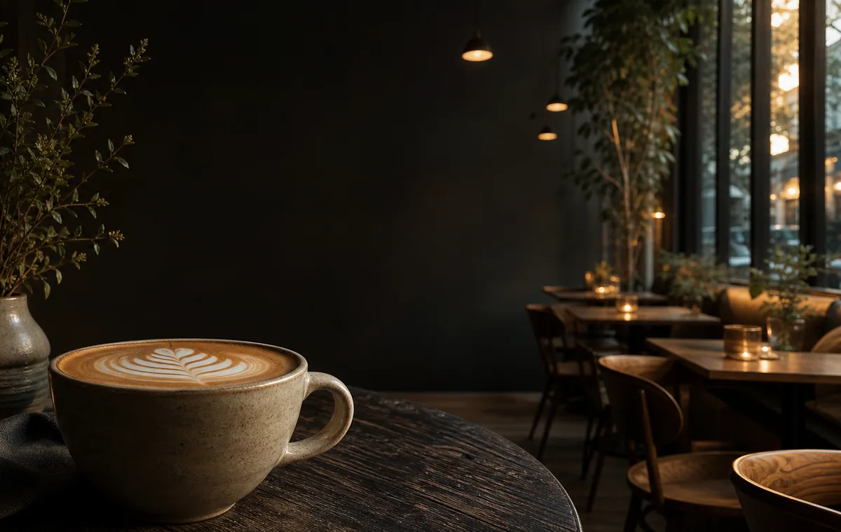 Café Crave — لقطة شاشة للصفحة الرئيسية